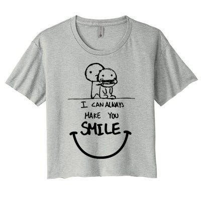 I Can Always Make You Smile Women's Crop Top Tee