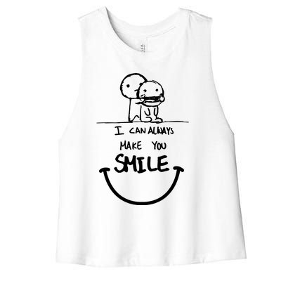 I Can Always Make You Smile Women's Racerback Cropped Tank