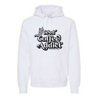 Iced Coffee Addict for Retro Iced Coffee Latte Lovers Premium Hoodie