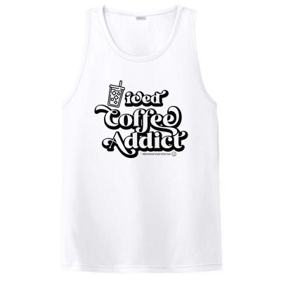 Iced Coffee Addict for Retro Iced Coffee Latte Lovers PosiCharge Competitor Tank