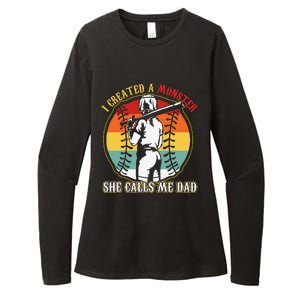 I Created A Monster She Call Me Dad Womens CVC Long Sleeve Shirt