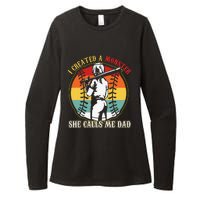 I Created A Monster She Call Me Dad Womens CVC Long Sleeve Shirt