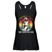 I Created A Monster She Call Me Dad Ladies Essential Flowy Tank