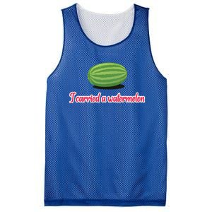 I Carried A Watermelon Mesh Reversible Basketball Jersey Tank