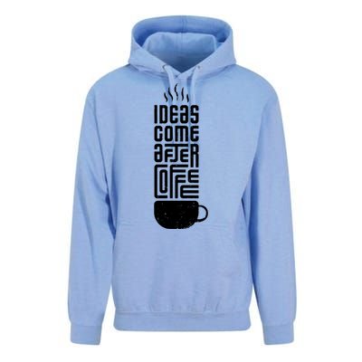 Ideas Come After Coffee Unisex Surf Hoodie