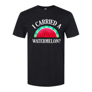 I Carried A Watermelon Funny Dancing Softstyle CVC T-Shirt