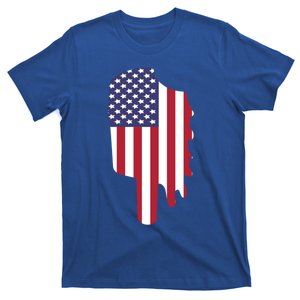 Ice Cream American Flag Popsicle Us Independence Gift T-Shirt