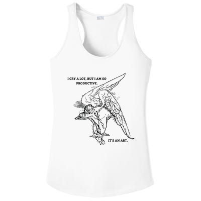 I Cry A Lot I Am So Productive Ladies PosiCharge Competitor Racerback Tank