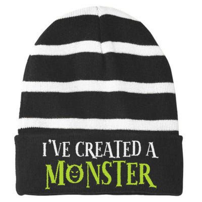 IVe Created A Monster Matching Mom And Set Striped Beanie with Solid Band