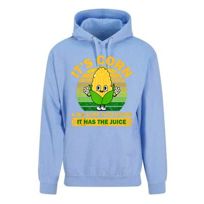 It's Corn A Big Lump Of Knobs It Has The Juice Funny Trending Unisex Surf Hoodie