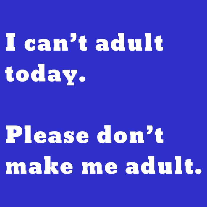 I Can’t Adult Today Please Don’t Make Me Adult Gift Tall T-Shirt