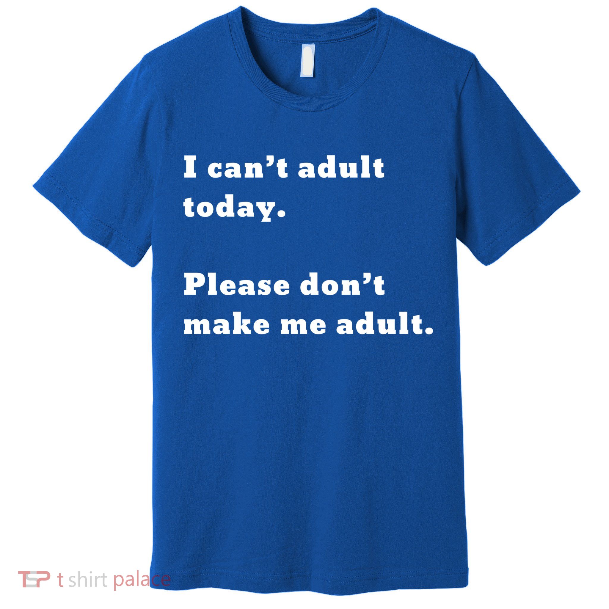 I Can’t Adult Today Please Don’t Make Me Adult Gift Premium T-Shirt