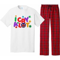 I Cry A Lot Funny Meme Pajama Set