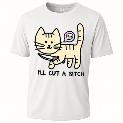 ILl Cut A Bitch Funny Cat Performance Shirt