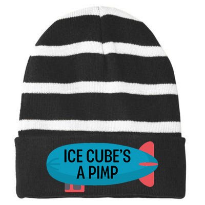 Ice CubeS A Pimp Striped Beanie with Solid Band