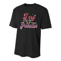 I Cry A Lot But IM So Productive Funny MotherS Day For Mom Youth Performance Sprint T-Shirt