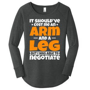 It Cost An Arm And A Leg Funny Amputation Leg Amputee Women's Perfect Tri Tunic Long Sleeve Shirt