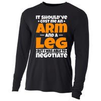 It Cost An Arm And A Leg Funny Amputation Leg Amputee Cooling Performance Long Sleeve Crew