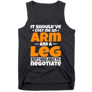 It Cost An Arm And A Leg Funny Amputation Leg Amputee Tank Top