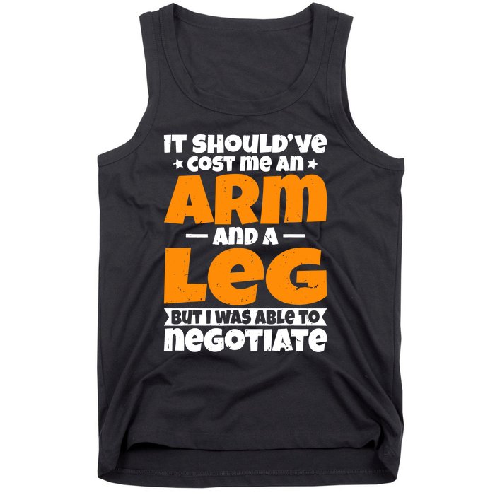 It Cost An Arm And A Leg Funny Amputation Leg Amputee Tank Top