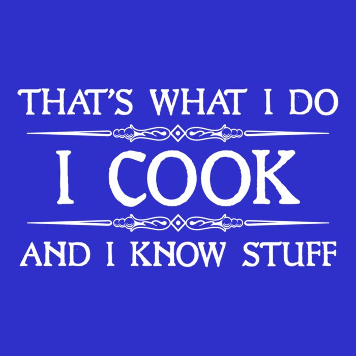 I Cook And I Know Stuff Funny Chef Gift Magnet