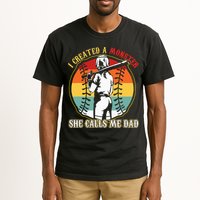 I Created A Monster She Call Me Dad Baseball Softball Dad Tall T-Shirt