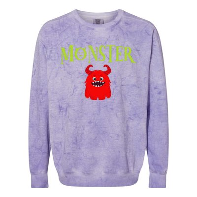 IVe Created A Monster Matching Mom Andset Colorblast Crewneck Sweatshirt