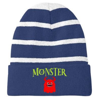 IVe Created A Monster Matching Mom Andset Striped Beanie with Solid Band