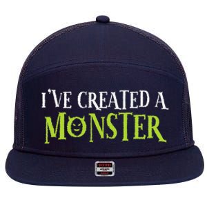 IVe Created A Monster Matching Mom Andset 7 Panel Mesh Trucker Snapback Hat