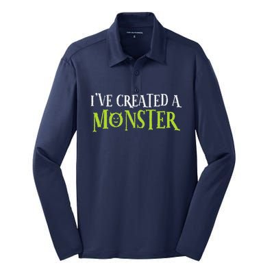 IVe Created A Monster Matching Mom Andset Silk Touch Performance Long Sleeve Polo