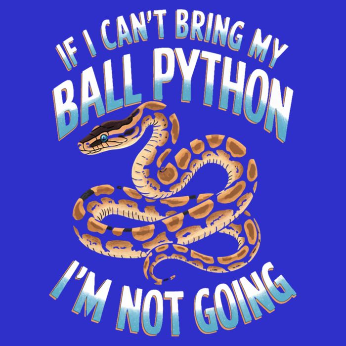 If CanT Bring My Ball Python Snake Pet Ball Python Meaningful Gift Women's T-Shirt