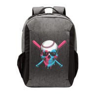 Ice Cream Baseball Fun Summer Sports Dessert Dripping Skull Vector Backpack