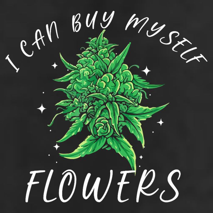I Can Buy Myself Flowers Weed Funny 420 Day Cannabis Adult Drive Performance Visor