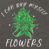 I Can Buy Myself Flowers Weed Funny 420 Day Cannabis Cotton Canvas Backpack