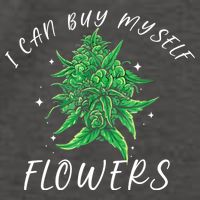 I Can Buy Myself Flowers Weed Funny 420 Day Cannabis Vector Backpack