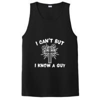 I CanT But I Know A Guy Jesus Cross Funny Christian PosiCharge Competitor Tank