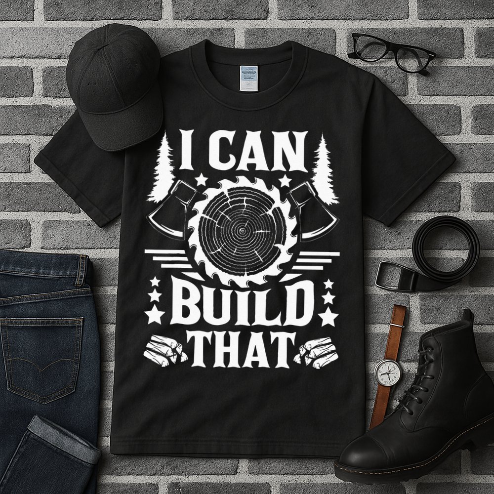 I Can Build That Carpenter Woodworking Carpentry Woodworker Tall T-Shirt