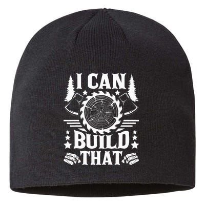 I Can Build That Carpenter Woodworking Carpentry Woodworker Sustainable Beanie