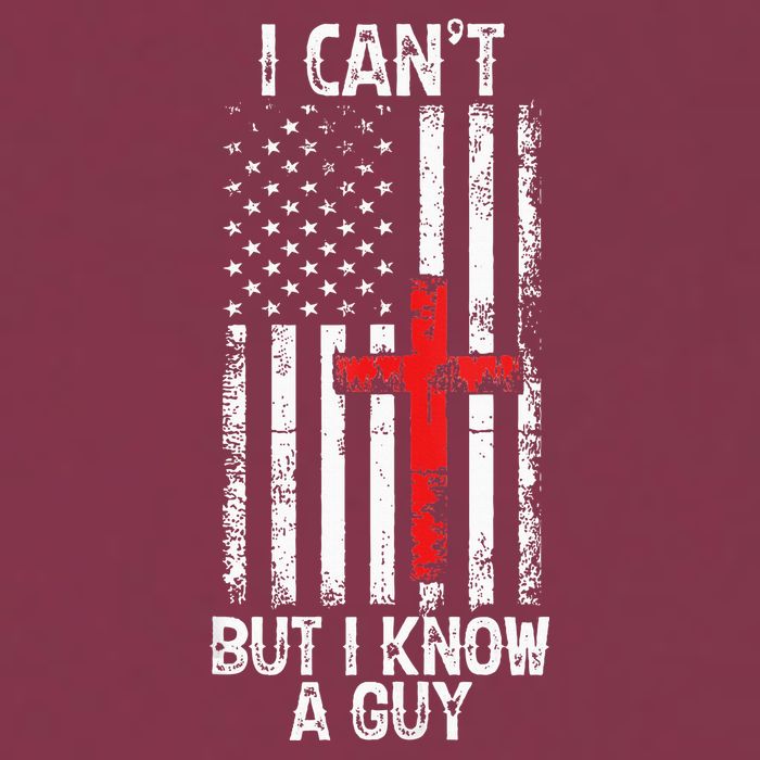 I Can't But I Know A Guy Jesus Cross Christian USA Flag 16oz Travel Tumbler