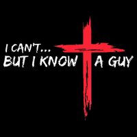 I Can't But I Know A Guy Jesus Cross Funny Christian Backpack