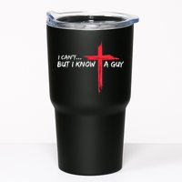 I Can't But I Know A Guy Jesus Cross Funny Christian Tumbler