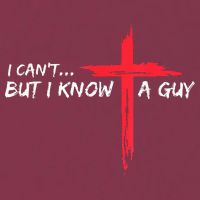 I Can't But I Know A Guy Jesus Cross Funny Christian 16oz Travel Tumbler