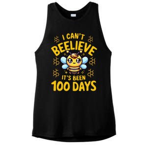 I CanT Believe Its Been 100 Days Funny Bee 100th Day School Ladies PosiCharge Tri-Blend Wicking Tank