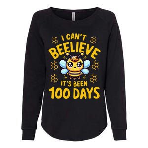 I CanT Believe Its Been 100 Days Funny Bee 100th Day School Womens California Wash Sweatshirt