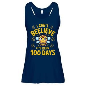 I CanT Believe Its Been 100 Days Funny Bee 100th Day School Ladies Essential Flowy Tank