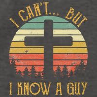 I Can't But I Know A Guy Jesus Cross Funny Christian Vector Backpack