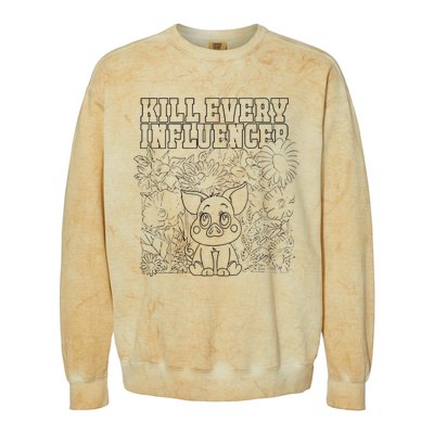 Iuencers Coloring Book Colorblast Crewneck Sweatshirt