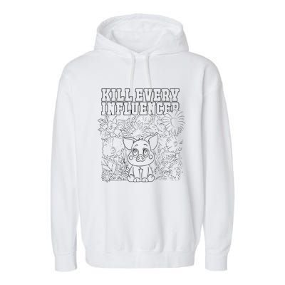 Iuencers Coloring Book Garment-Dyed Fleece Hoodie