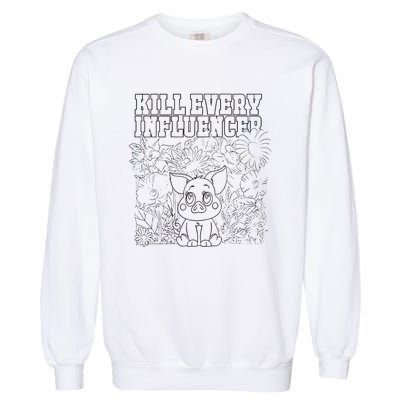 Iuencers Coloring Book Garment-Dyed Sweatshirt