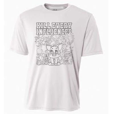 Iuencers Coloring Book Cooling Performance Crew T-Shirt